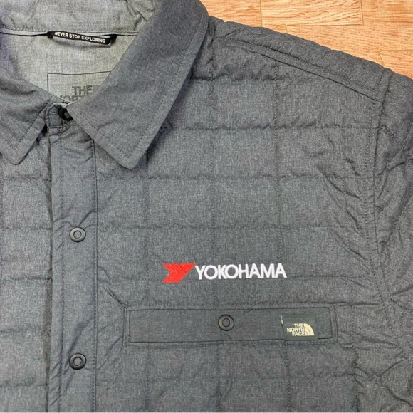 The North Face x Yokohama Tire Thermoball Eco-Shirt Jacket Mens Large Dark Gray - Picture 11 of 14
